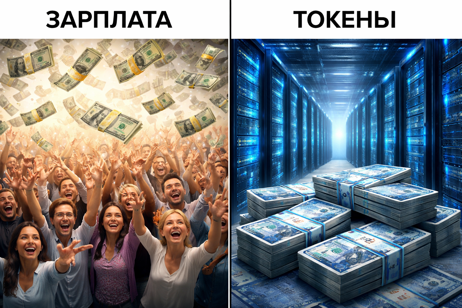 Зарплата против токенов